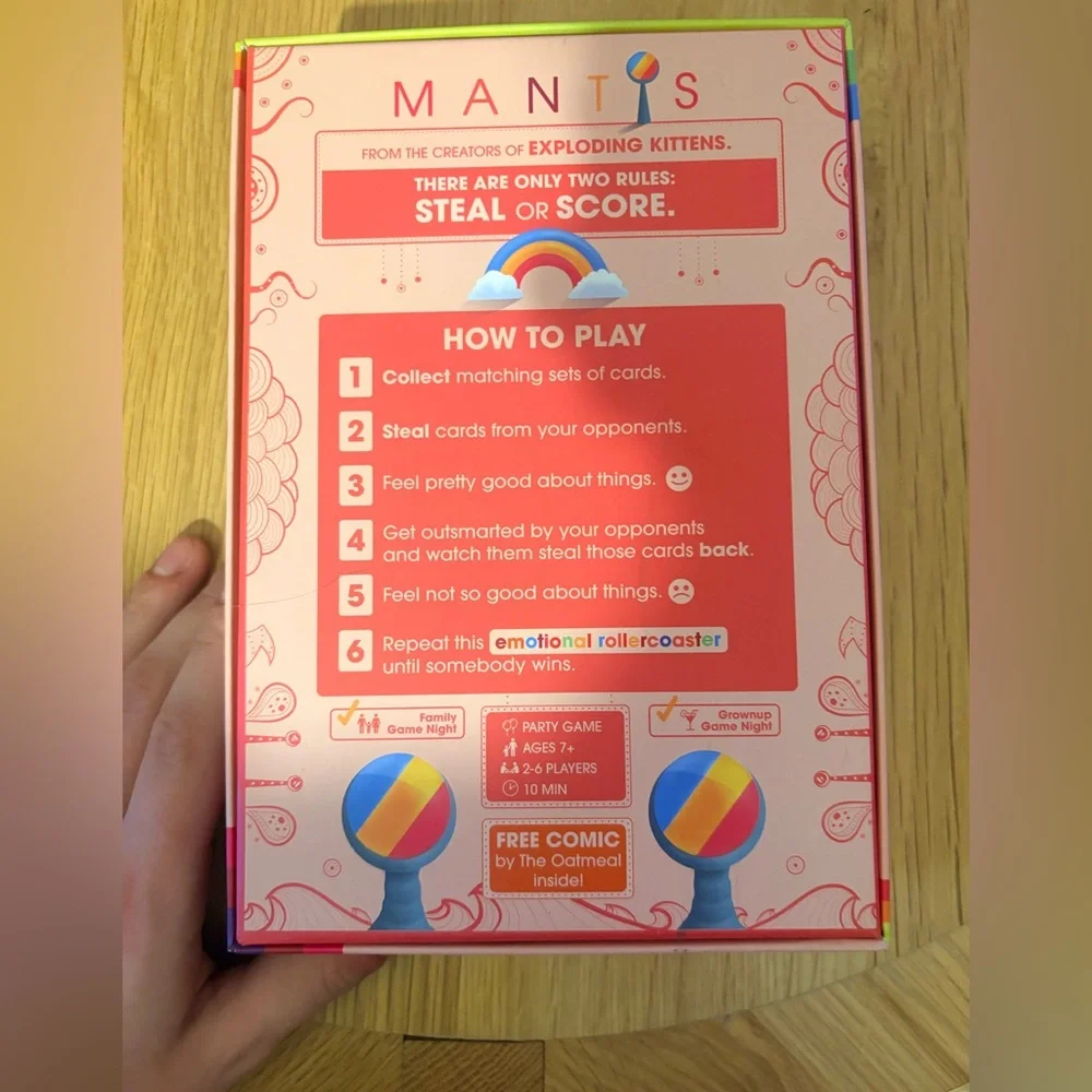 Exploding Kittens Mantis Card Game - Picture 2 of 3